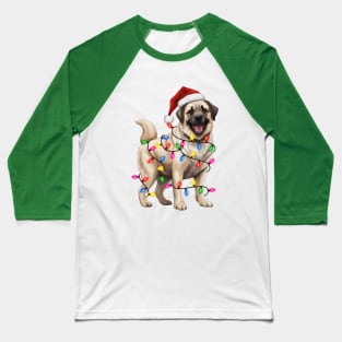 Christmas Dog Anatolian Shepherd Baseball T-Shirt